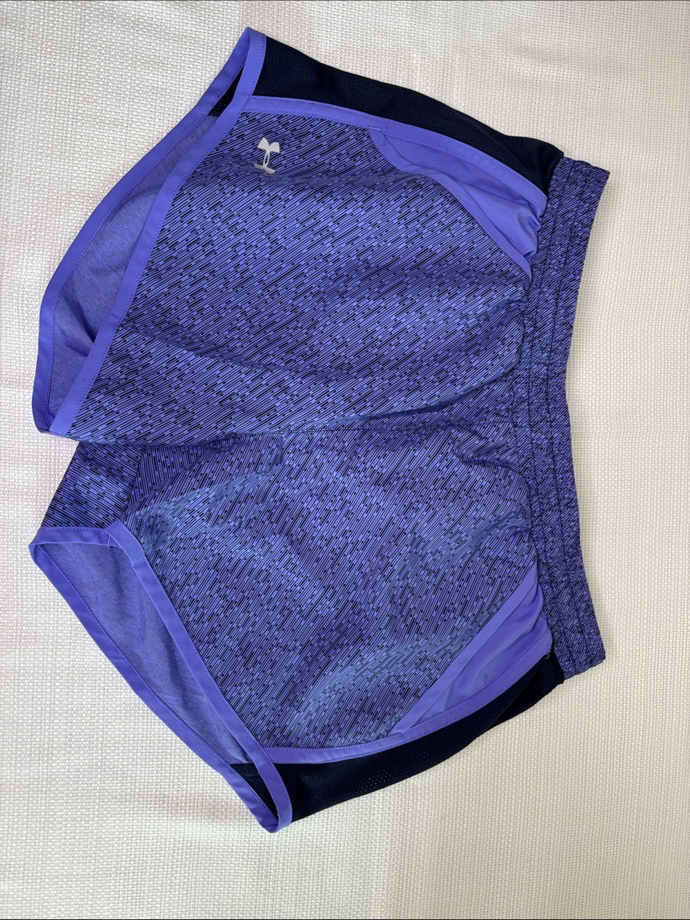 Under Armour Women's Purple Athletic Shorts with Contrast Trim Size S